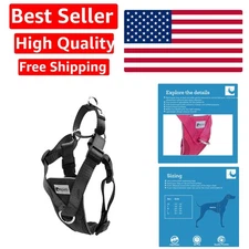 Large RC Pets Tempo Harness in Heather Black - No Pull, Adjustable & Reflective