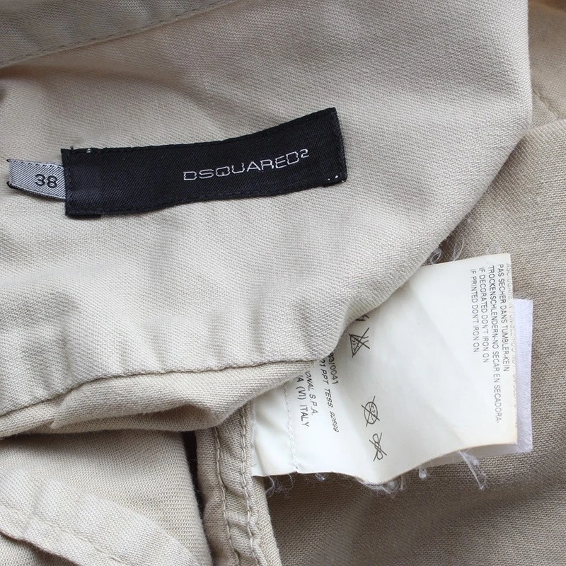 Camicia da lavoro Dsquared2 cotone kaki 44 117867811