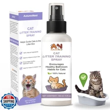 Cat Litter Training Spray – 150ml Natural Attractant for Cats and Kittens – H