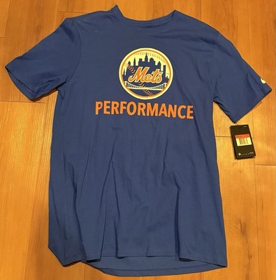 New York Mets Nike Limited Team Issue Blue Dri Fit Performance Mindset T-Shirt L