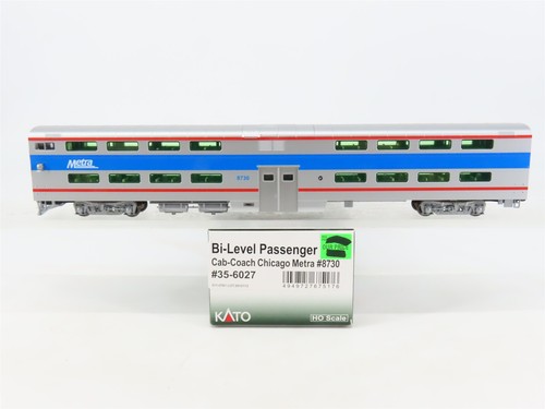 Coche de pasajeros Kato 35-6027 Metra cabina binivel escala HO #8730  | Condition: Used