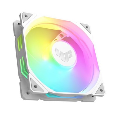 ASUS TUF Gaming TR120 ARGB 120mm PWM Gehäuselüfter Single weiß - 28mm, Aura Sync