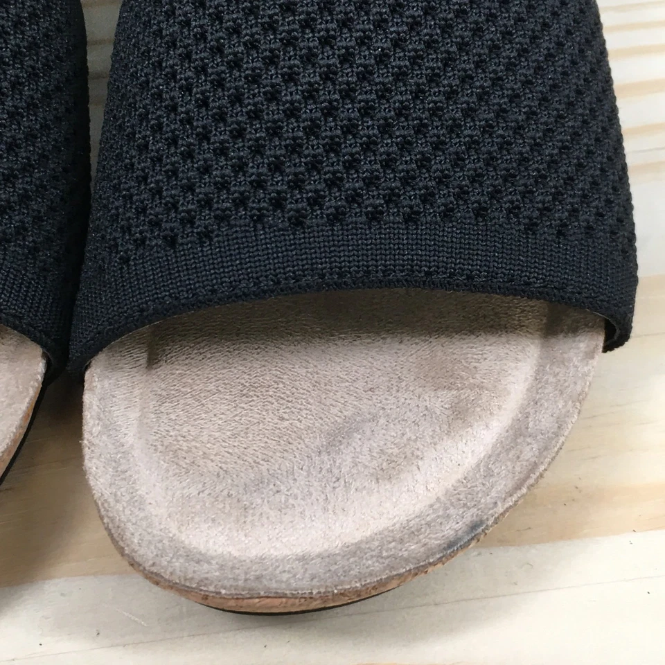 Croft & Barrow Sandals Womens 8 M Rosiee Zip Open Toe Ankle Strappy Wedge Black - Image 4 of 4