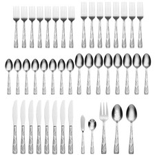Oneida Tuscany Stainless Steel 45pc. Flatware Set (Service for Eight)
