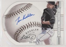 2014 National Treasures Baseball Signature Die-Cuts 96/99 Tom Koehler Auto 1u6