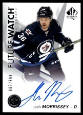 2016-17 SP Authentic Future Watch Josh Morrissey RC Auto 887/999 #139