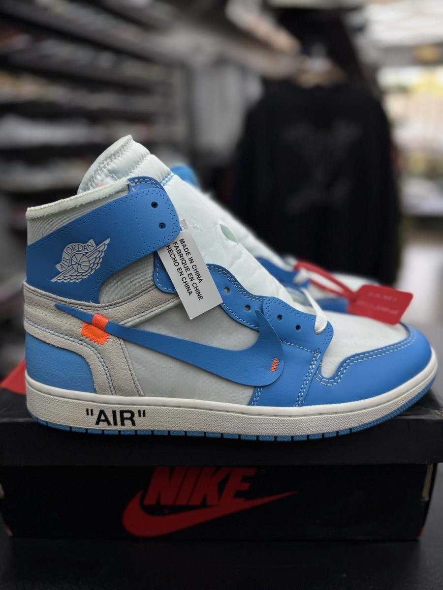 Size 12 Jordan Retro OG x Off-White High UNC Blue (AQ0818-148