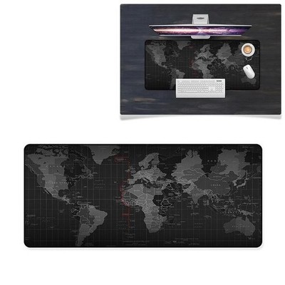 Tappetino Mouse Gaming Grande Con Mappa Del Mondo – Antiscivolo, Per PC E Portatile