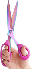 Sharp Sewing Scissors, Professional Heavy Duty Titanium Coating Forged Stainless