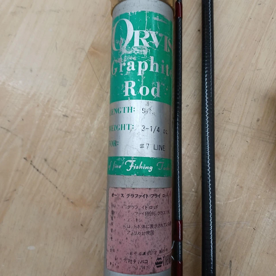Barra de mosca Orvis Graphite Mark2 usada Foto 4 de 4