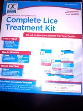 Lice complete Treatment Kit , QC Quality Control , Shampoo, Spray 4 Eggs & Beds