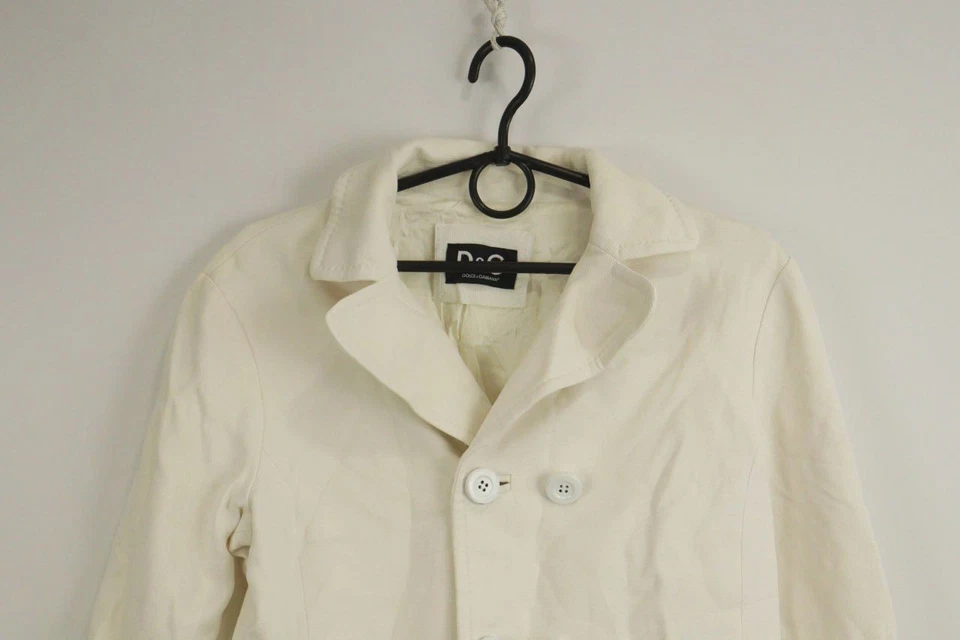 Chaqueta Blazer DOLCE & GABBANA Blanca Doble Pecho Talla 46 Foto 2 de 4