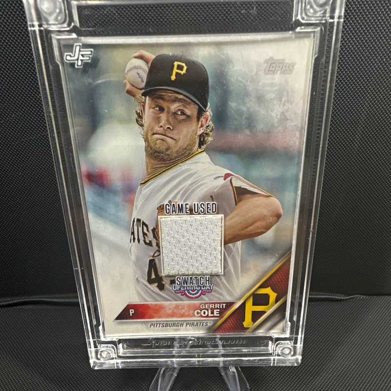 Jersey Fusion 2022 Gerrit Cole Game Used Swatch Relic Pittsburgh Pirates