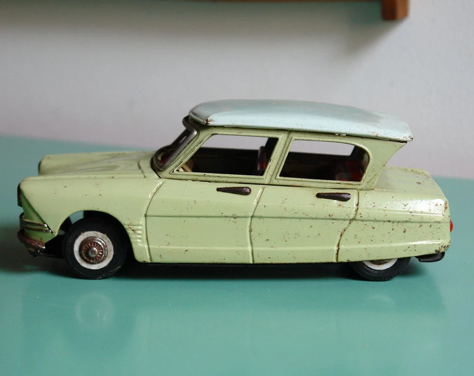 JOUSTRA Citroën Ami 6 ~ Jouet Ancien 1962 Voiture en Tôle 20.5 cm - Photo 3/4