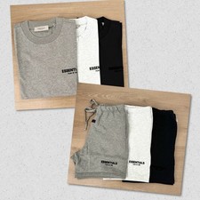 Essentials Fear of God S22 3 conjuntos de conjuntos 3 camisetas 3 pantalones cortos negro gris blanco