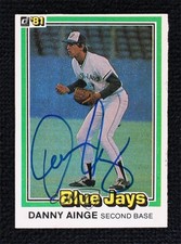 BAS 1981 Donruss Danny Ainge #569 Beckett Auth Sticker Auto 2k2