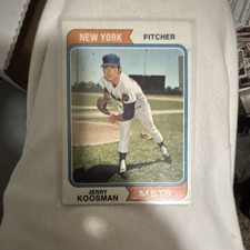 Topps 1974 Jerry Koosman New York Mets Base Set #356 Baseball Card