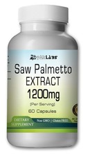 Saw Palmetto Extract Capsules 1200mg Per Serving - Super Strength