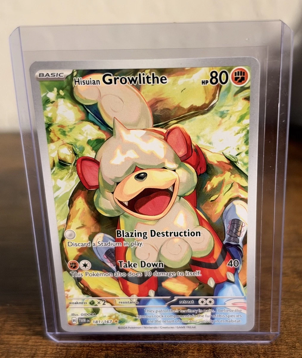 25+ Hisuian Growlithe 181/167 Sv06: Twilight Masquerade for sale