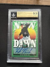 2020 Leaf Valiant #ND-KN1 Kyle Nicolas New Dawn Autographs Green