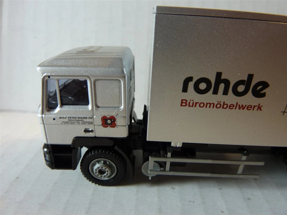 MAN TRUCK 1/87 F90 rimorchio KHZ "Rohde" argento camion HO AWM 5512.61 MERCE ... - Immagine 4 di 4