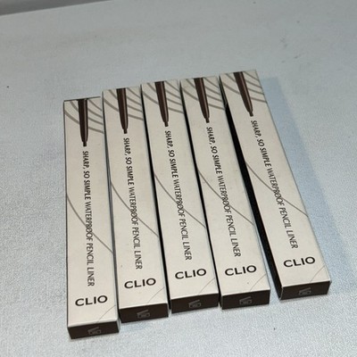 5 New Clio Sharp So Simple Waterproof Pencil Liner 02 Brown 