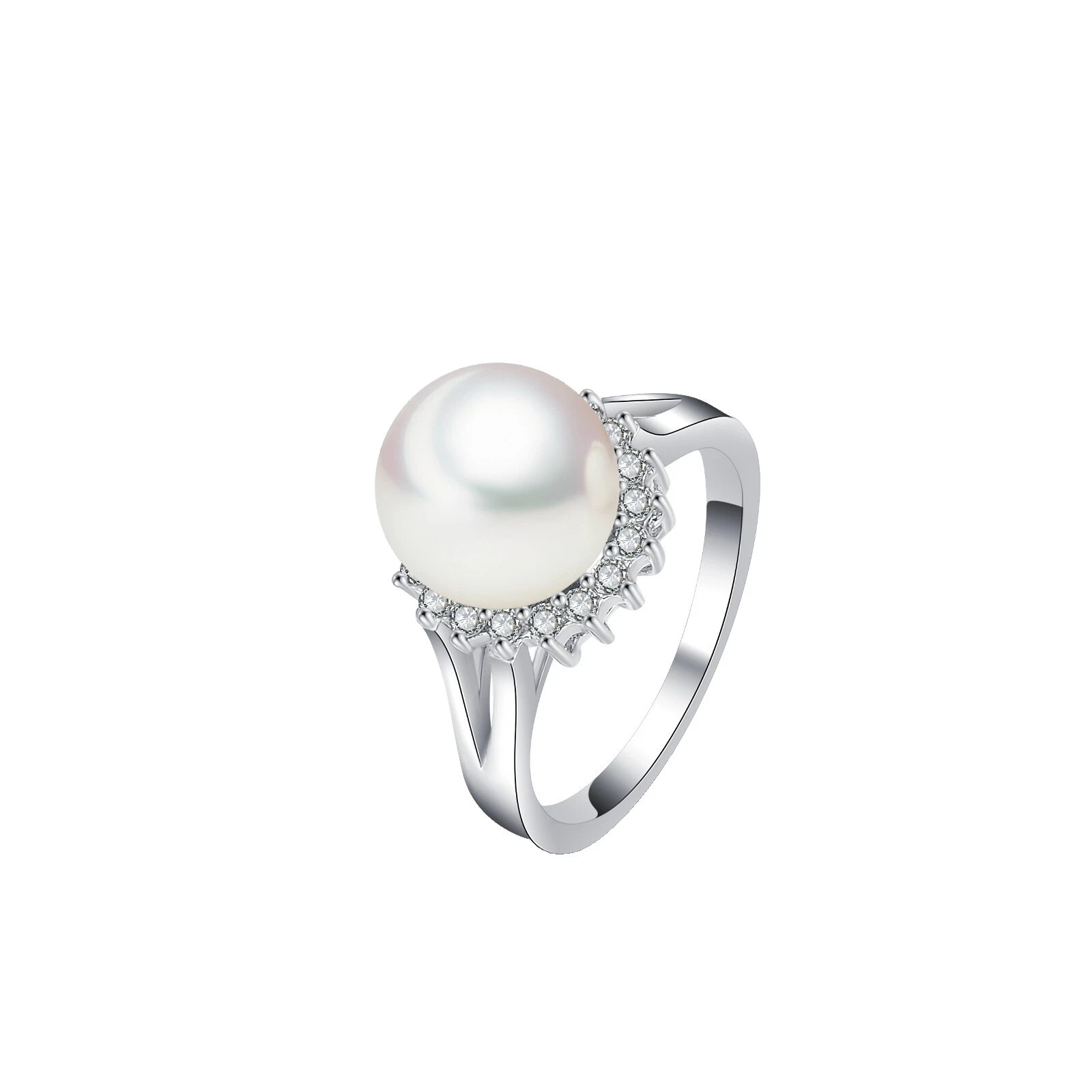 Pearl Brass Fashion Rings