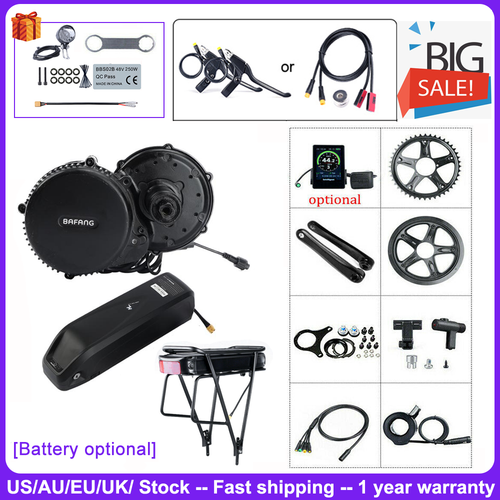 Buy Bafang 36V 250W Electric Bike Mid Drive Motor Conversion Kit 15.6Ah  20Ah Battery Online in Nicaragua. 362874188269