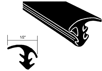 CRL WFSR100 Universal Windshield Filler Strip Black - Picture 3 of 3