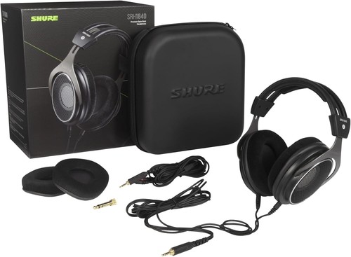 Casque Shure SRH1840 dos ouvert 40 mm pilotes mastering oreillettes velours