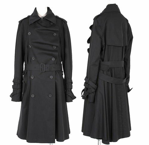 Issey Miyake Japan. Black Belted Trench Coat/Jacke