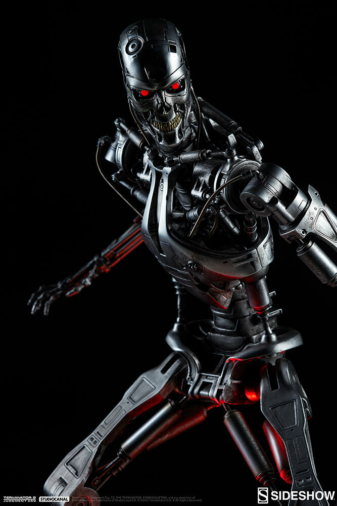 SIDESHOW EXCLUSIVE T-800 ENDOSKELETON 1/4 MAQUETTE STATUE 173/300