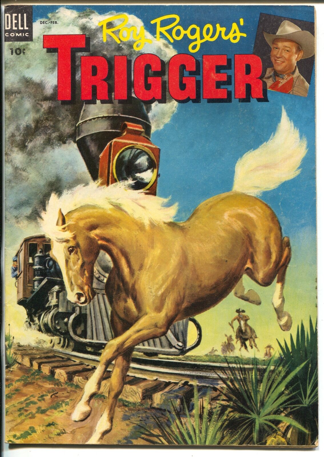 Roy Rogers' Trigger #11 1954-Dell-the famous movie palomino-VF Popularny klasyczny, popularny