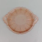 Jeannette Cherry Blossom Pink Depression Glass 12" Handled Tray #C187