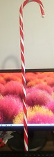 CHRISTMAS HOLIDAY 25" TALL RED  WHITE CANDY CANE, INDOOR-OUTDOOR