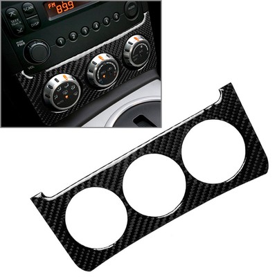 Carbon Fiber Central Console Dashboard Knob Cover Trim For Nissan 350z 2003-2009