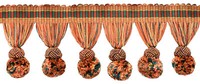 Decopro Pompom Quasten Fransenborte Mit Webband Header VL02 [3 Yards]