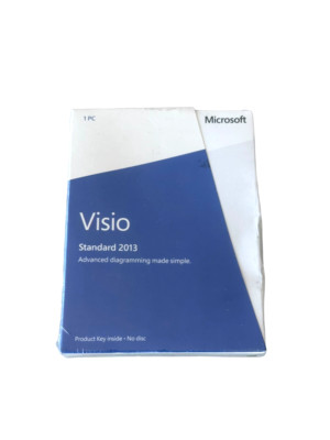 Microsoft Visio Standard 2013 SKU D86-04736 with Product Key Card New Sealed