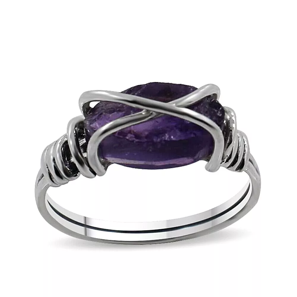 Amethyst 2024 wire ring