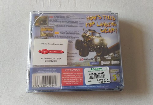 4 WHEEL THUNDER SEGA DREAMCAST .- Nuevo Precintado. Caja con roturas - Imagen 2 de 3