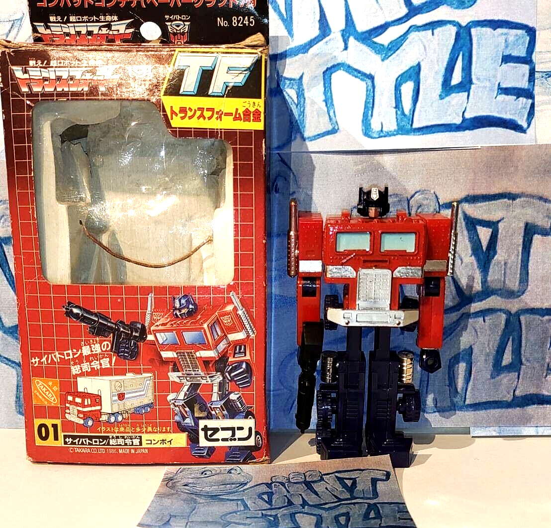 VTG 1986 Takara G1 TF Transformers The Headmasters Optimus Prime