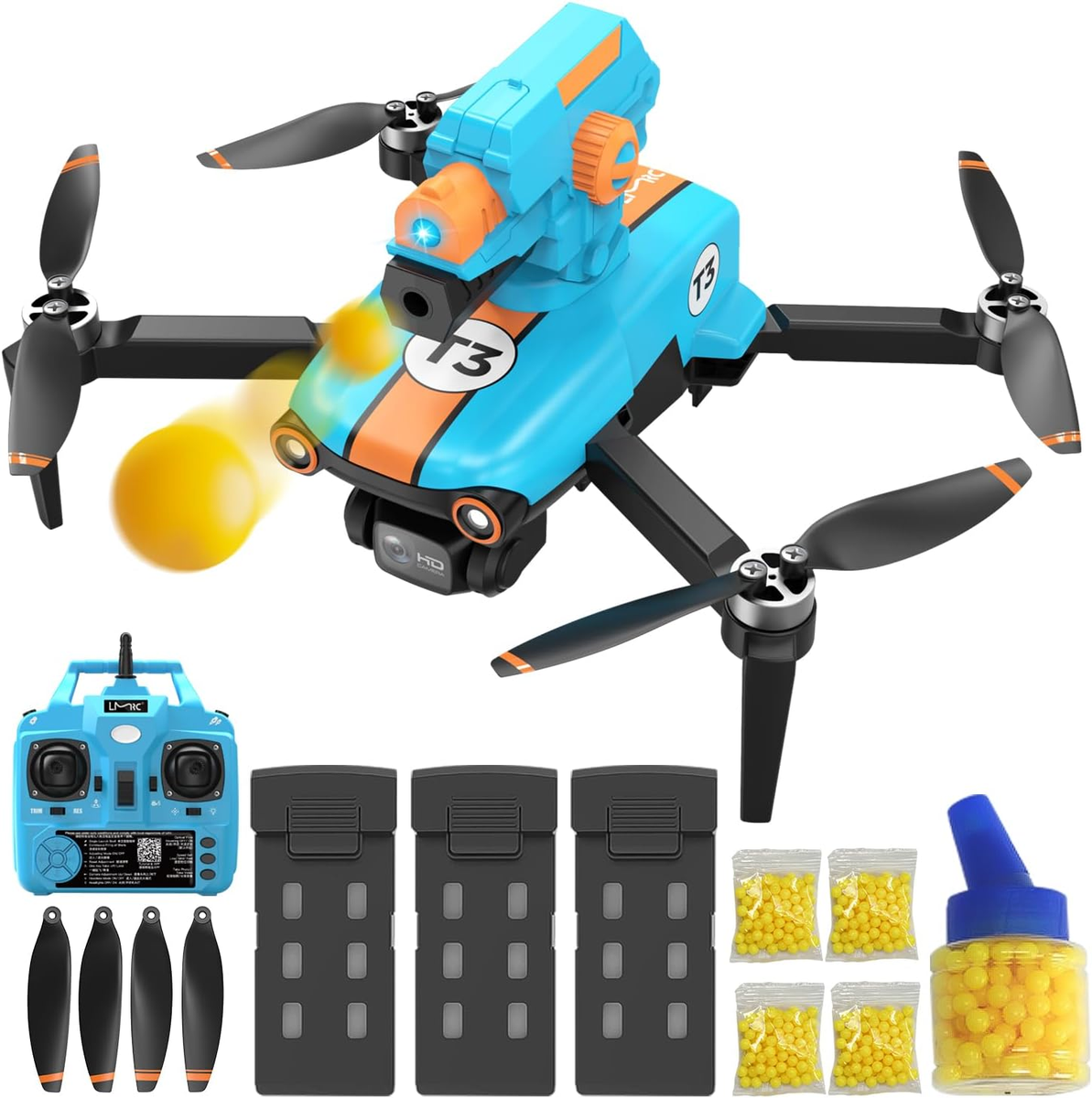 12D Max Bullet Toy Drone with 4K Camera for Adults Beginner