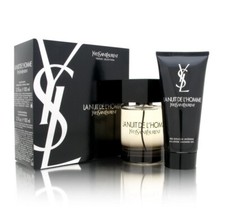 LA NUIT De L'Homme Yves Saint Laurent Men 2 Pcs Set 3.3 oz Edt Spray  1.6 oz SG