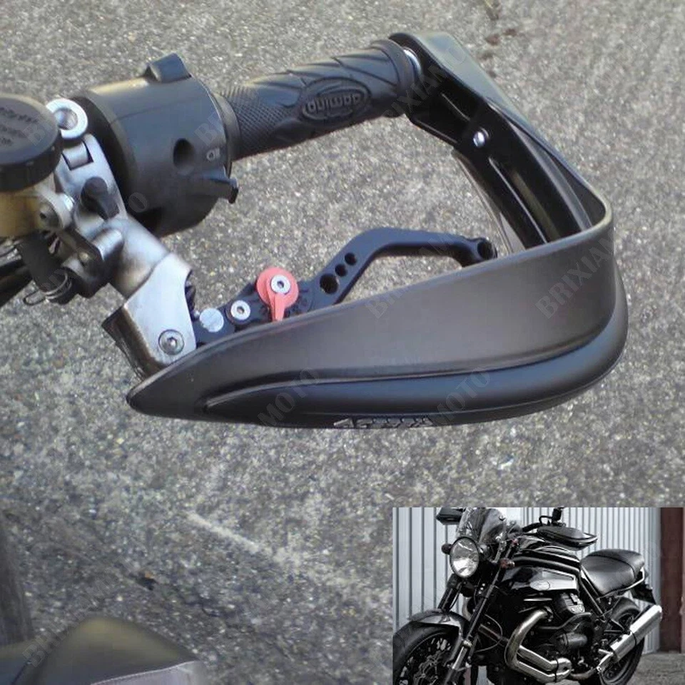 COPPIA PARAMANI DUAL ROAD + ADATTATORI PER per APRILIA 650 PEGASO 2005-2011 Foto 4 de 4