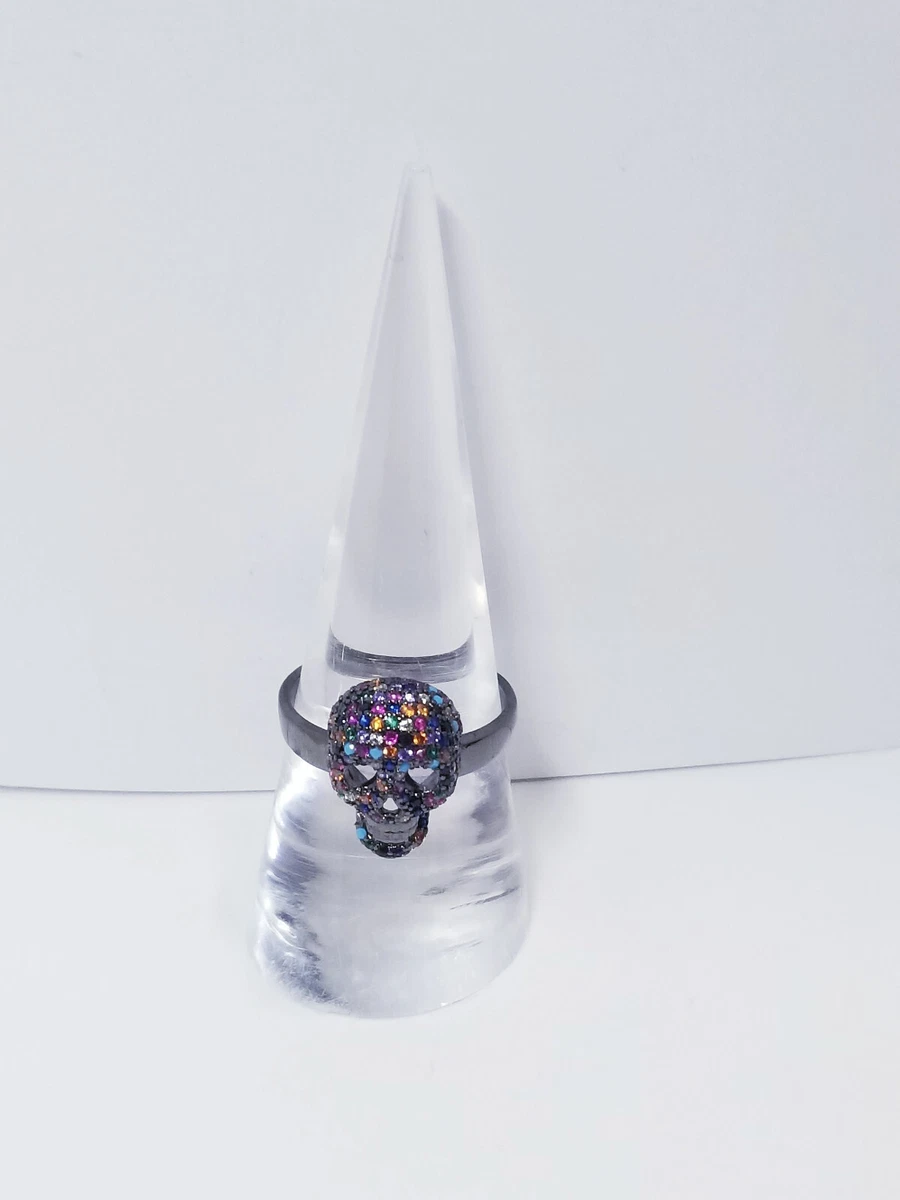 Nordicmoon Taddeo Crystal Skull Ring sz 8.5 eBay