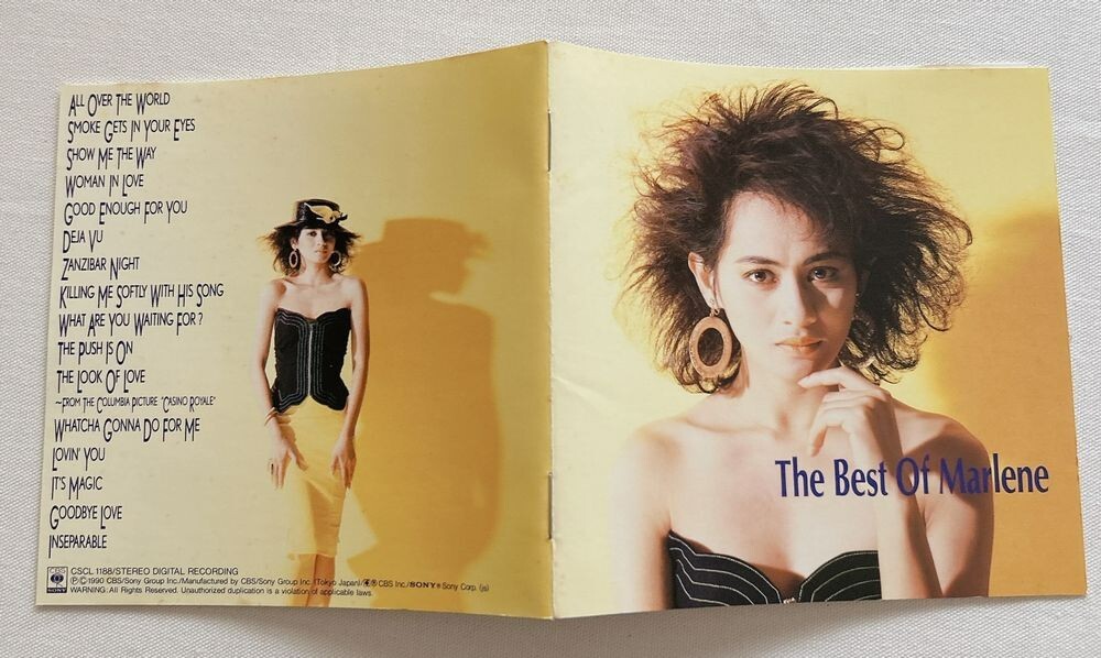 MARLENE The Best of Marlene CD Japan OOP CSCL1188 | eBay