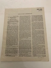 WWII 1944 Office Of Price Administration OPA Trade Bulletin MPR 336 Ration