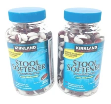 Kirkland Signature Stool Softener Docusate Sodium 400 softgels PACK OF 2