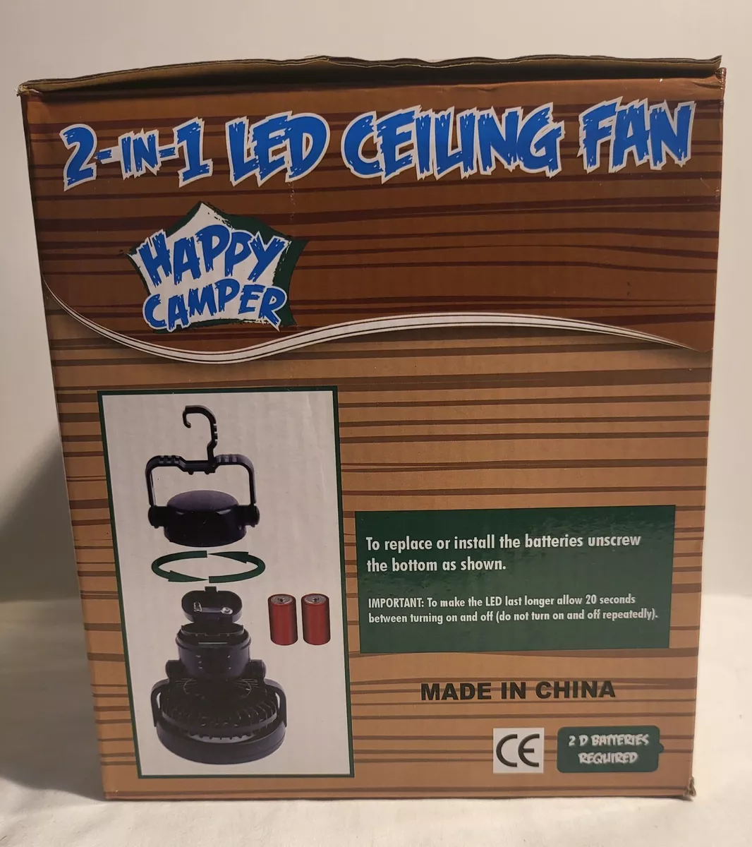 Happy Camper 2 In 1 Led Ceiling Fan