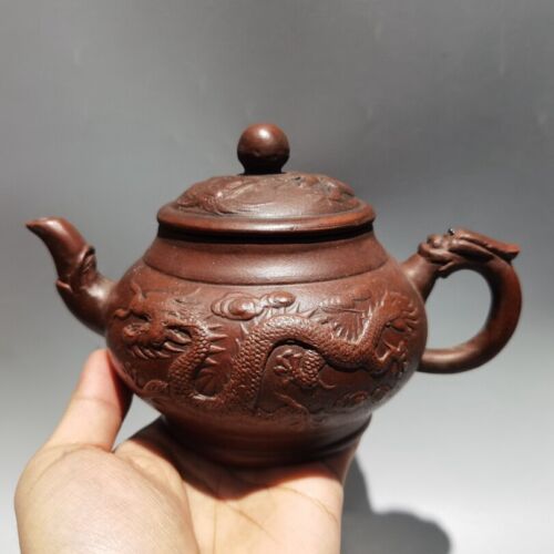 CICCZS Chinese Old Yixing Zisha Clay Teapot Dragon and phoenix Teapot 450cc  | eBay